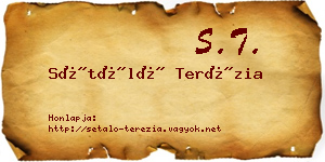 Sétáló Terézia névjegykártya